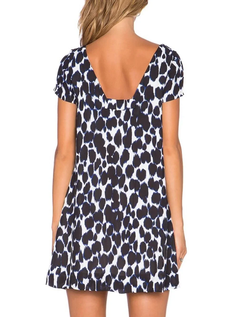 Kate Spade Blue Leopard Print Dress - SIZE 2